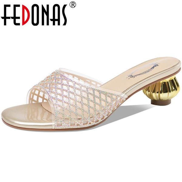 

dress shoes fedonas fashion sweet rhinestone silvers sandals for women glitters summer strange heels slippers casual basic woman, Black