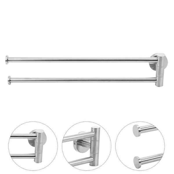 

hangers & racks bathroom hanger set bath towel holder stainless steel rack (silver)