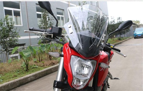 

motorcycle windshield clear deflector for benelli tnt 25 bj250-15a windscreen wind