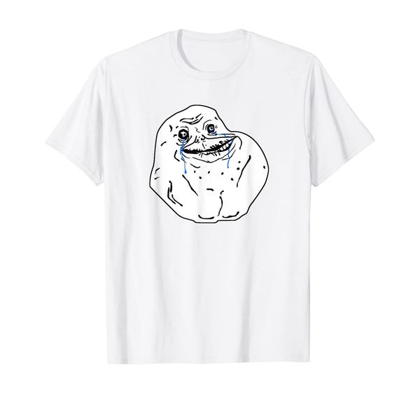 

forever alone t-shirt - 3 colors, White;black