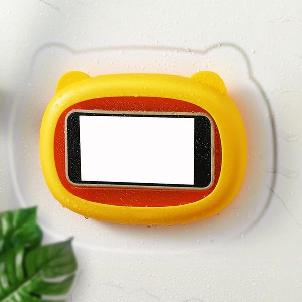 

cell phone mounts & holders bathroom toilet mobile holder box wall mounted soap bracket 6 inch storage case waterproof shower watching