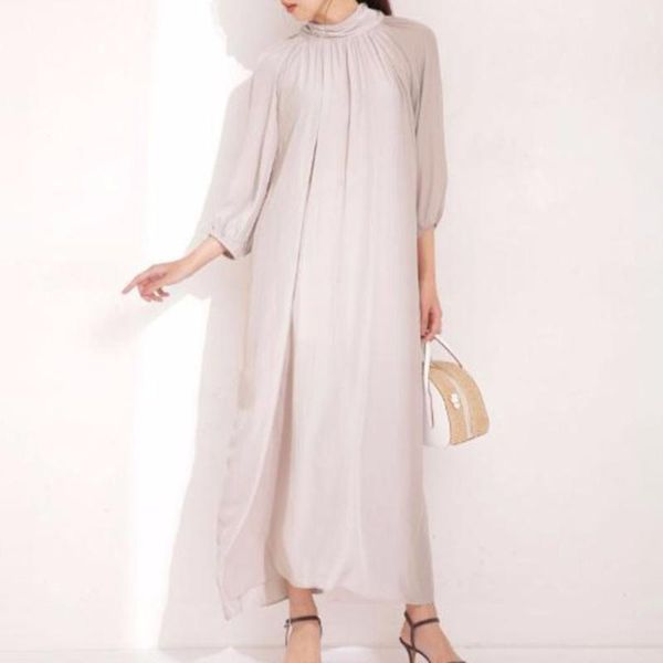Abiti Casual Abito Stile Coreano Giapponese Donna 2021 Autunno Pullover Più Giovane Allentato Semplice Elegante Manica Lunga Solido Per