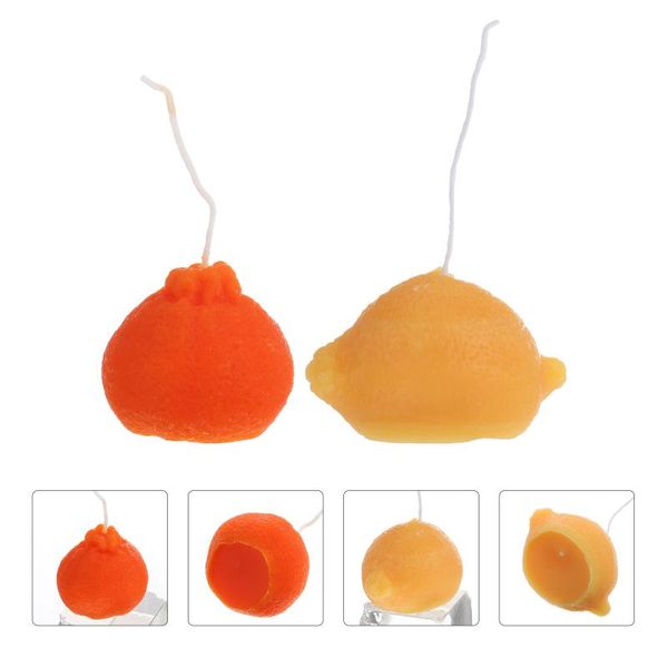 

fragrance lamps 2pcs fruit design scented candles chic candle