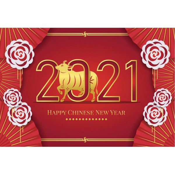 

party decoration happy year 2021 decor backdrop rose fan red pography background holiday po booth studio props