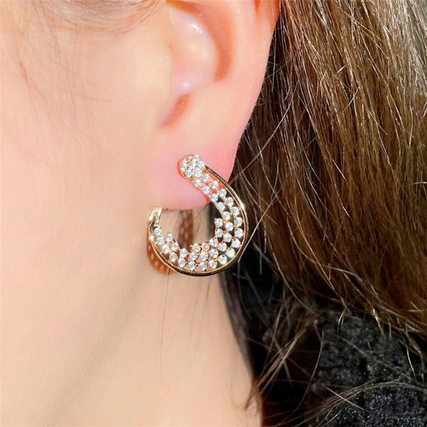 

vintage 18k gold hoop aaa cubic zirconia water drop designer earrings designer copper south american jewelry white cz earring valentines day, Golden;silver