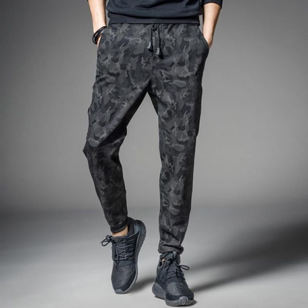 

men's pants student casual fashion fall bodybuilding trousers cargo fitness clothing pontalon homme joging ensemble gg50086, Black