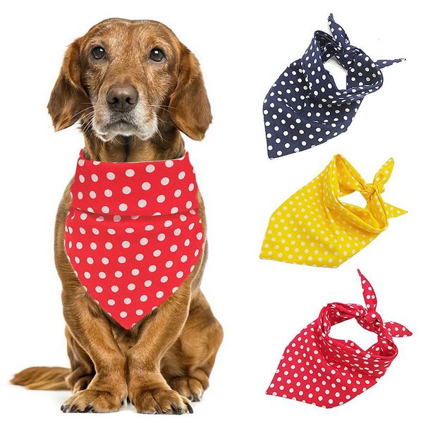 

dog apparel cute pet cat bandana bibs scarf collar adjustable neckerchief waterproof saliva towel for small medium large dogs