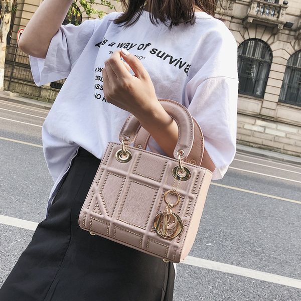 

summer 2021 spring and simple princess messenger fashion shoulder small fragrance handbag pu women's bag