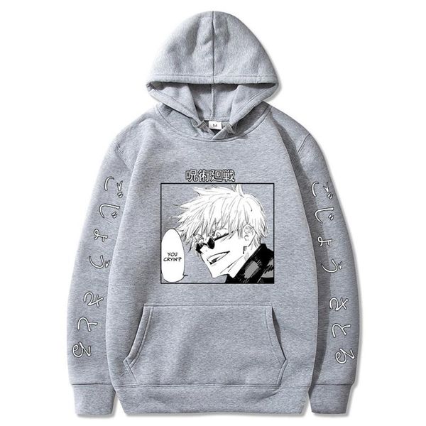 

men's hoodies & sweatshirts 2021 jujutsu kaisen print sweatshirt men women casual long sleeve hooded autumn winter pullover plus size c, Black