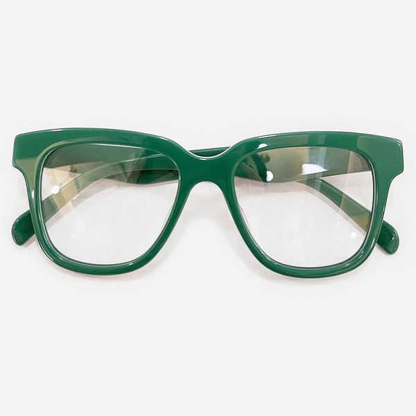 

fashion sunglasses frames 2021 square eyeglasses women men spectacles clear lenses glasses, Black