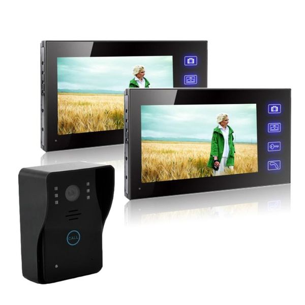 

inches of the wireless visible talkback doorbell phone home security ir camera monitor night vision 150m transmission video door phones