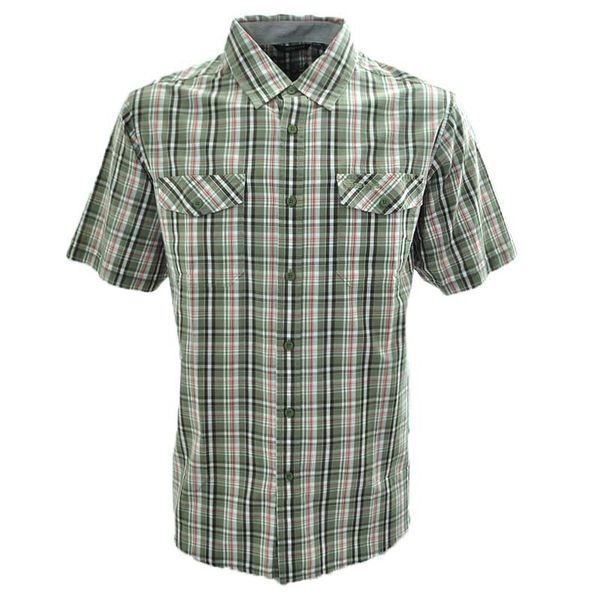 

3543 short sleeve stripe shirt plaid shirt fashion business men's wear, White;black