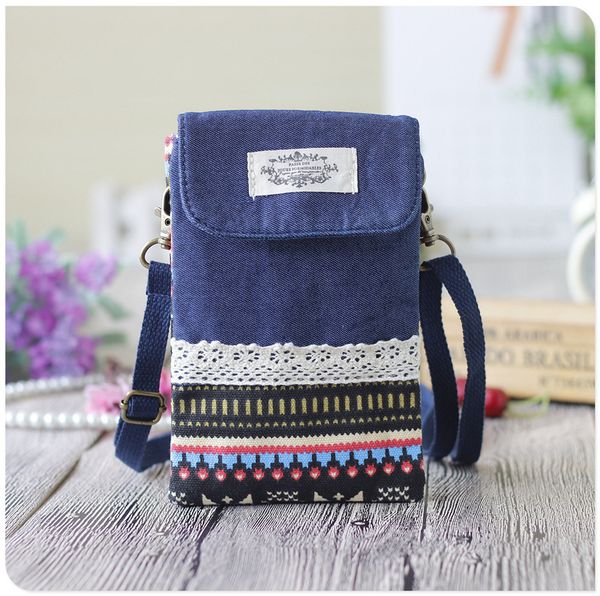 

Denim Launch Three Product Layer Cross Mobile Phone Women's Single Shoulder Bag