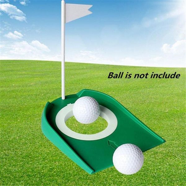 

golf training aids indoor putting cup with hole flag return ball putter practice