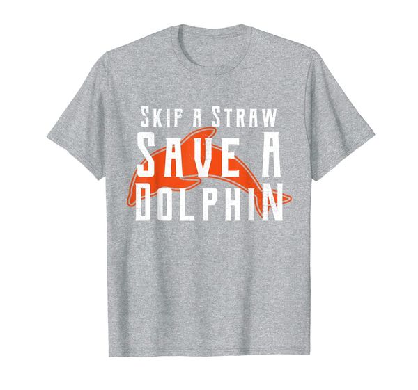 

skip a straw save dolphins lover anti plastic slogan t shirt t-shirt, White;black