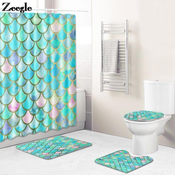 

bath mats golden mat set home decor anti-slip bathroom rug with shower curtain toilet floor foot