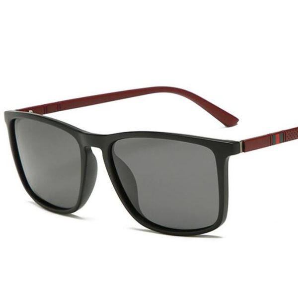 

sunglasses vintage black square polarized men brand designer travel fishing sun glasses men's driving shades uv400 zonnebril, White;black