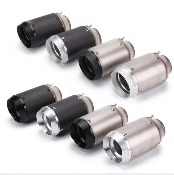 

51mm 60mm motorcycle exhaust pipe racing escape moto muffler for dirt bike cafe racer mt07 mt09 g310gs nvx155 with db killer system