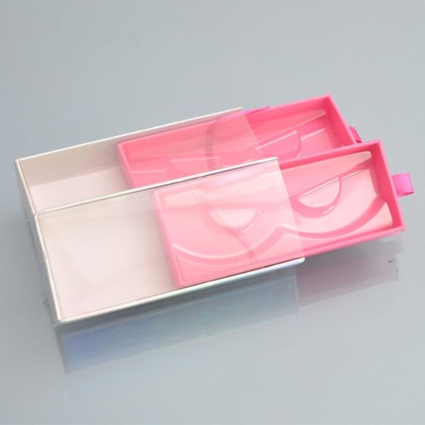 

false eyelashes 10/lot wholesale eyelash packaging box lash boxes package custom rectangle drawer rose red 3d mink lashes makeup case vendor
