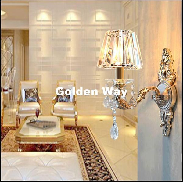 

wall lamp modern crystal decor bronze golden sconce interior lights decorative e14 sconces for bedroom lighting