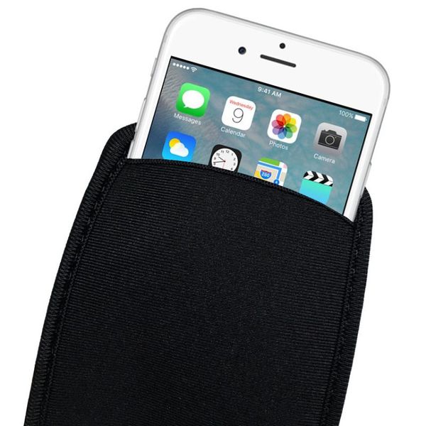 

cell phone pouches black elastic soft flexible neoprene protective pouch bag for 11 pro max protect sleeves case 7 8 plus