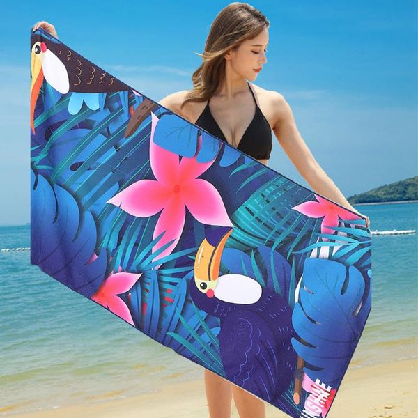 

towel superfine fiber printed beach swimming chair bath