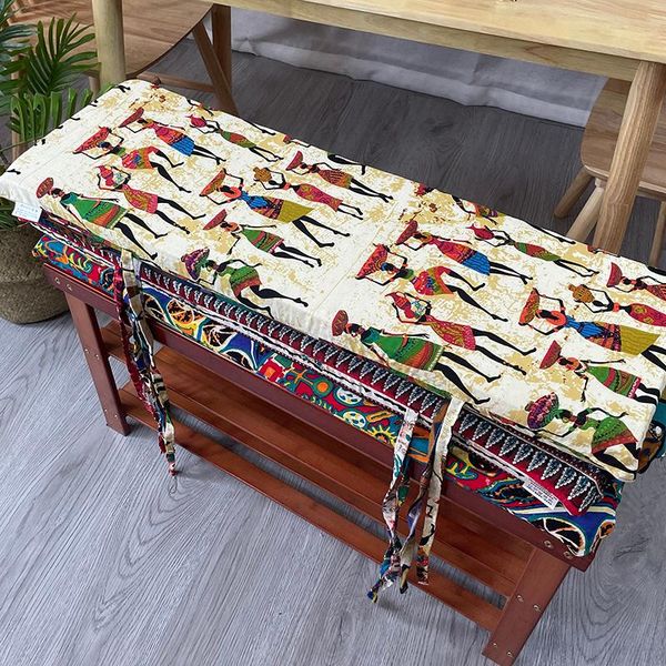 

cushion/decorative pillow sofa high density sponge cushion garden restaurant long chair with fixed belt customizable size
