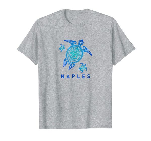 

naples florida t-shirt sea blue tribal turtle, White;black
