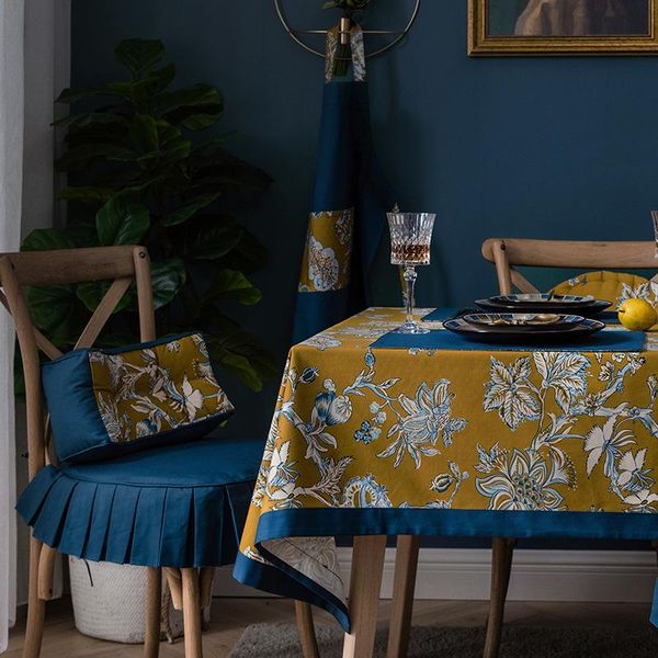 

table cloth cotton tablecloth rectangular wedding decorative dishes cover stain track on the decor for home and kitchen