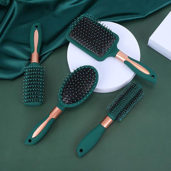 

hair brushes brush massage comb for wet and dry smoothing massaging detangling air cushion anti static frizz, Silver