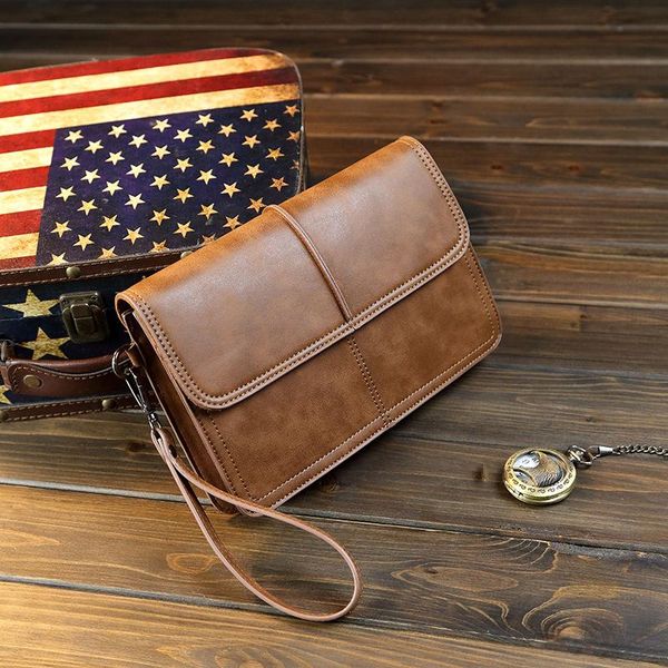

wallets luxury pu leather vintage men's multifunction long men wallet clutch male coin purse money phone bags, Red;black