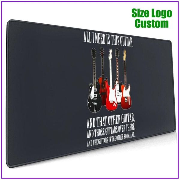 

mouse pads & wrist rests funny guitar gift all i need are guitars white pc gamer completo alfombrilla raton pad with support gel personalize
