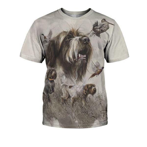 

afghan dog pattern men 3d print t-shirt graphic optical illusion short-sleeved party street punk goth round neck summer, White;black