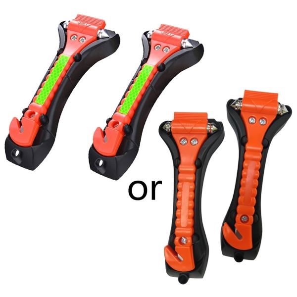 

2 pack safety hammer emergency escape tool with car window breaker