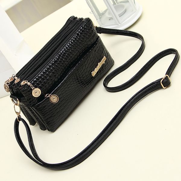 

Messenger Small Summer 2021 Single Shoulder Crocodile Pattern Women's Mobile Phone Change Bag