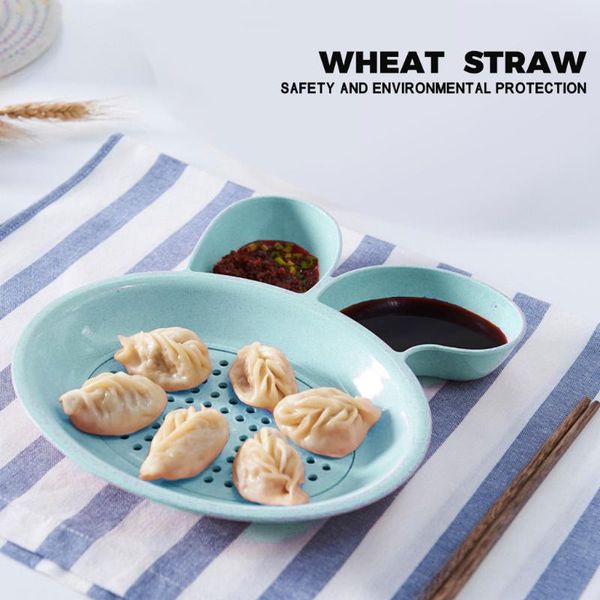 

storage bottles & jars double layer dumpling plate vinegar dish dipping bowl fruit draining drainer dinner breakfast small