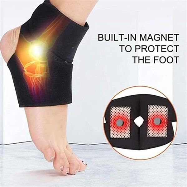 

self-heating ankle support far infrared magnets self-warming brace bhd2, Blue;black
