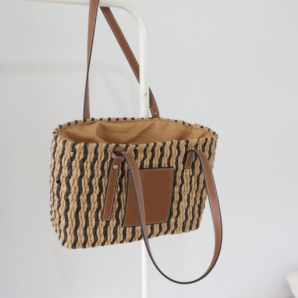 

women luxurys designers bags 2021 straw rattan weave famous handmade messenger summer beach designer handbag handbags totes crossbody bag