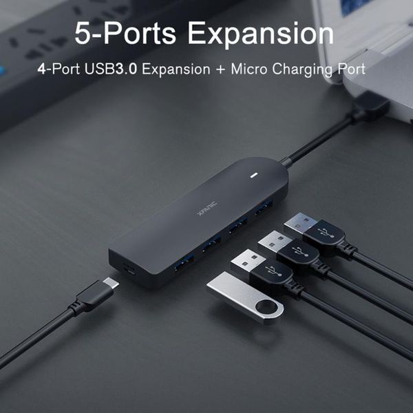

hubs usb hub multi-device computer lapdesk4 port 3.0 high speed splitter for pc adapter