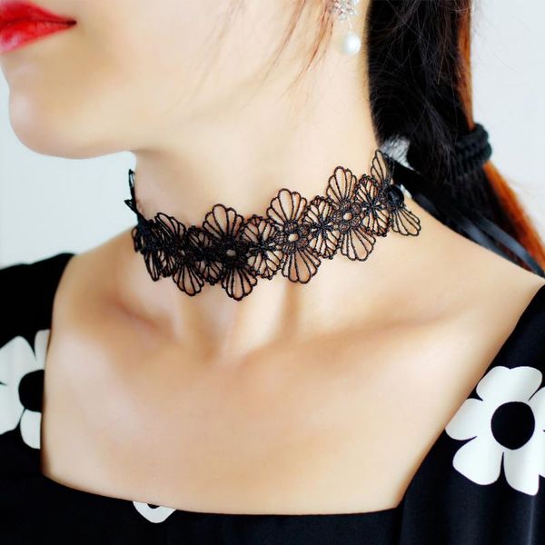 

headpieces simple bridal neck strap lace flower satin neckwear for wedding travel studio po daily life jl005, Silver