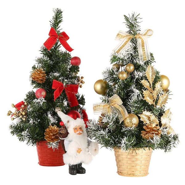 

christmas decorations 40cm mini trees xmas small pine tree placed in the deskfestival home ornaments