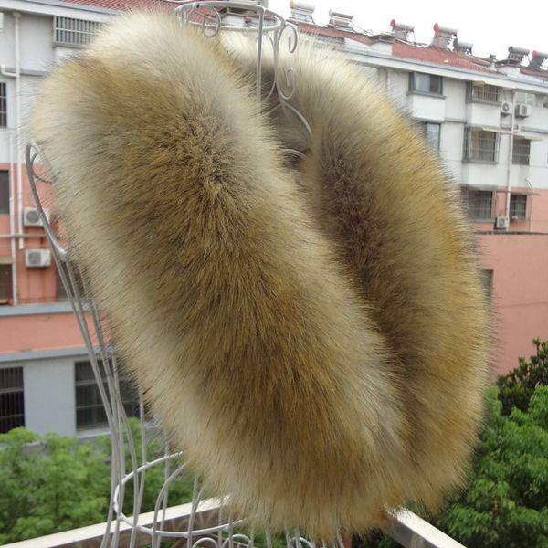 

winter imitation raccoon fur collar hat strip fake collar scarf shawl, Blue;gray