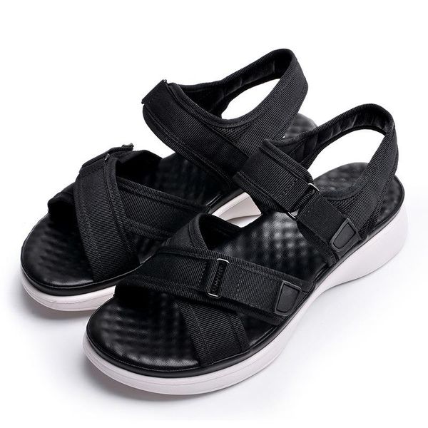 

sports sandals summer black wedge espadrilles women open toe gladiator platform zapatos de mujer dress shoes