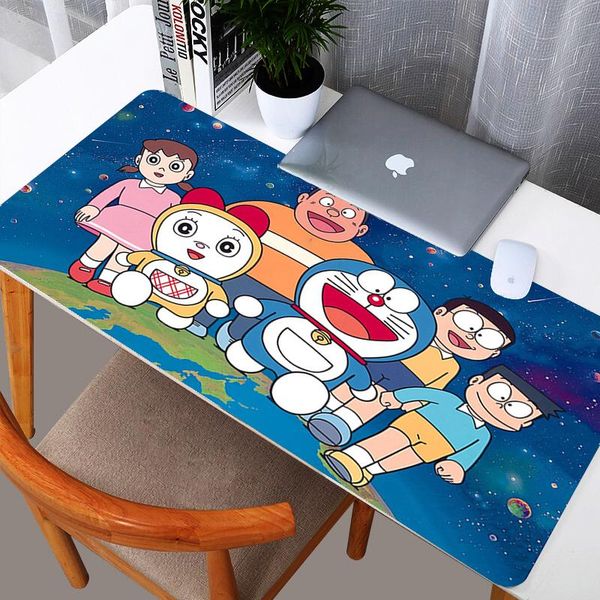 

mouse pads & wrist rests doraemon 800x300mm large gaming pad natural rubber locking edge xl mousepad game keyboard desk mat for co