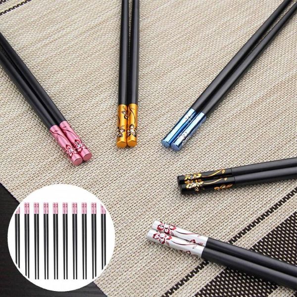 

chopsticks sushi lightweight 6 colors sturdy practical comfortable grip noodles