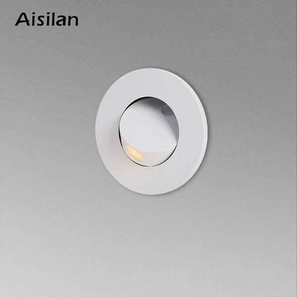 

wall lamp aisilan led minimalist 3w 8.2cm cutout recessed rotatable embedded hidden reading light bedroom aisle staircas