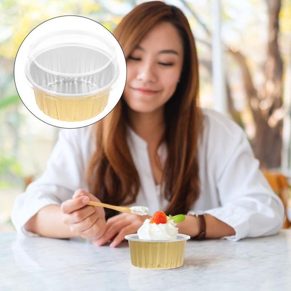 

storage bottles & jars 25pcs premium ice cream cups dessert boxes with lids pudding holders