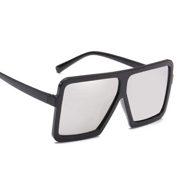 

Vintage Oversize Place Sunglasses Women Luxury Brand Black Large Frame Sunglasses Female Shades Coulos Glasses wholesale, Silver