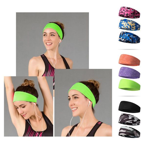 

sports headbands anti-slip yoga non-slip headband sweatbands for workout exercise tennis basketball hair bands