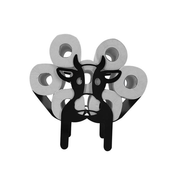 

toilet paper holders bathroom storage home decor nordic simple multifunction iron art deskcrafts animal shaped roll towel holder